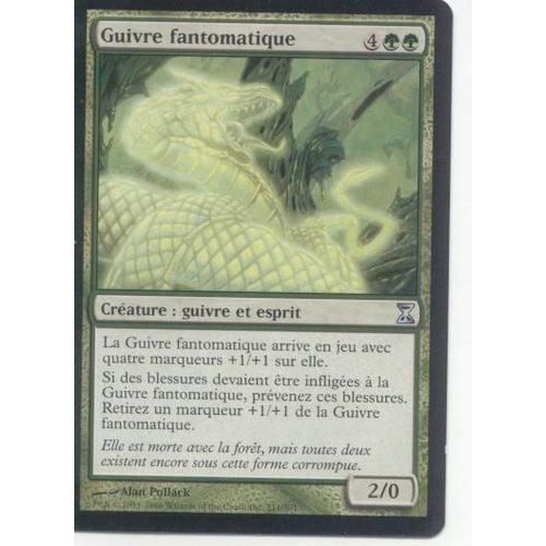 Guivre Fantomatique  - Magic Mtg - Spirale Temporelle 211 - U