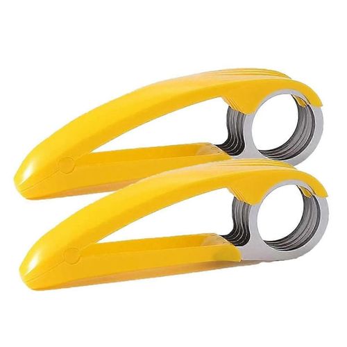 Coupe-aliments manuel, trancheuse de fruits et légumes, acier inoxydable, coupe-aliments, petit coupe-aliments portable, 2PCS