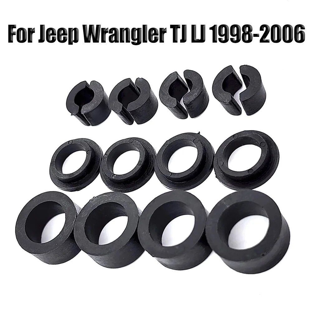 Bagues De Support De Siège Avant En Plastique Noir, Fixation De Siège Lâche Pour Jeep Tj Lj 1998 ? 2006, Accessoires De Voiture