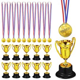 Rubans de cou de noix de coco, trophée de participation, compétition familiale, jeu de basket-ball, prix des trophées d'or