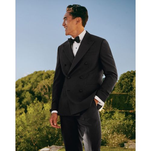 Veste De Smoking Croisée - Noir Pour Homme Par Charles Tyrwhitt