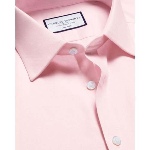 Chemise Royal Oxford Sans Repassage - Rose Pâle En Rose Clair Pour Homme Par Charles Tyrwhitt