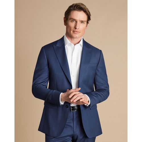 Veste De Costume À Revers En Pointe - Bleu Royal Pour Homme Par Charles Tyrwhitt