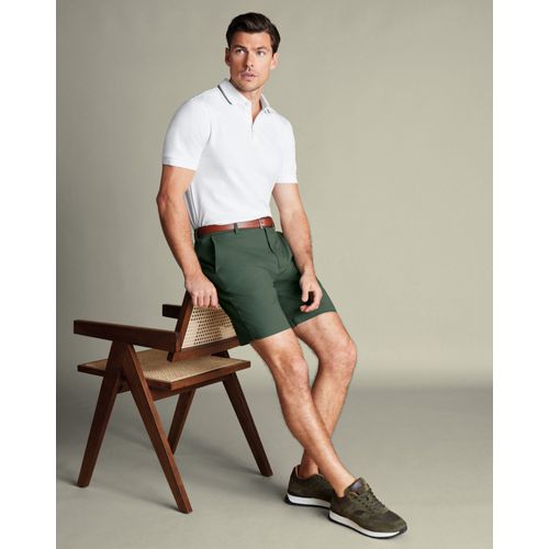 Short En Coton - Vert Pour Homme Par Charles Tyrwhitt