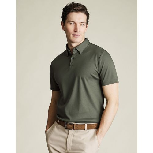 Polo Smart En Jersey - Vert Olive Pour Homme Par Charles Tyrwhitt