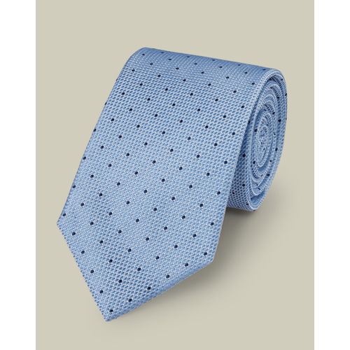 Cravate En Soie À Pois - Bleu Ciel Et Bleu De France Pour Homme Par Charles Tyrwhitt