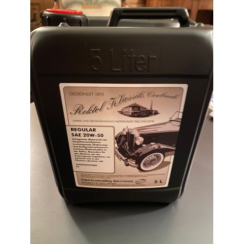 Bidon 5ltr Huile Rektol Klassik Regular 20w50