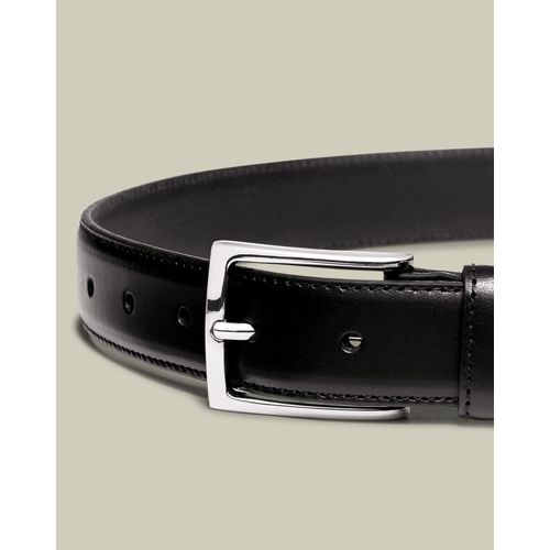 Ceinture Élégante En Cuir - Noir Pour Homme Par Charles Tyrwhitt
