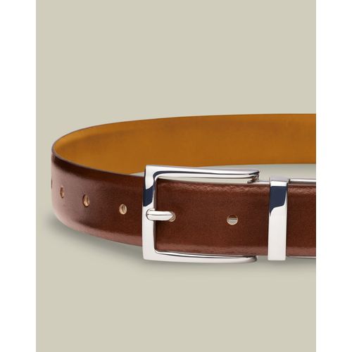 Ceinture Réversible En Cuir - Beige Foncé En Multicolore Pour Homme Par Charles Tyrwhitt