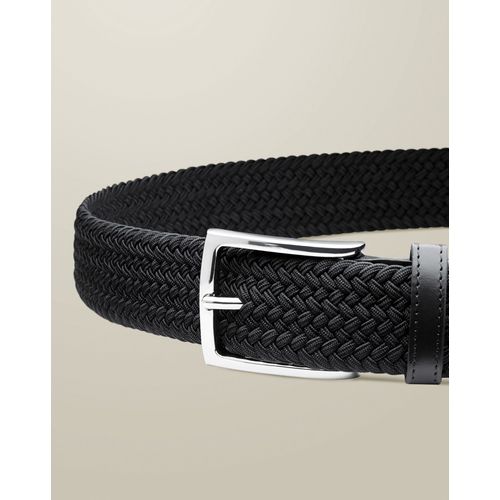 Ceinture Extensible Décontractée - Noir Pour Homme Par Charles Tyrwhitt