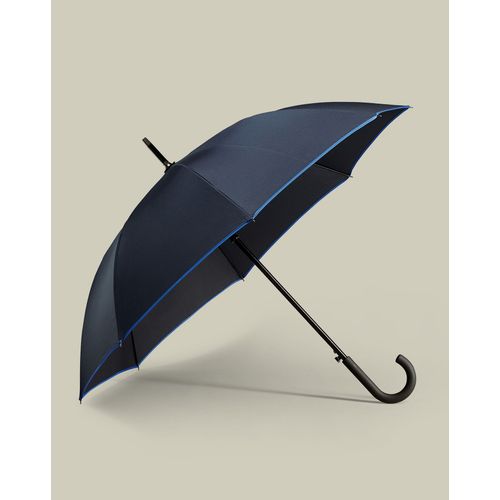 Parapluie Classique - Bleu Marine Et Bleu Cobalt Et Blanc Pour Homme Par Charles Tyrwhitt