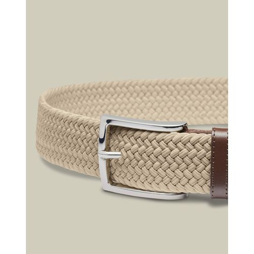 Ceinture Casual Extensible - Galet En Beige Pour Homme Par Charles Tyrwhitt
