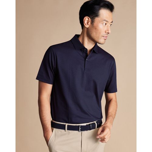 Polo En Performance À Imprimé Floral - Bleu Marine Pour Homme Par Charles Tyrwhitt