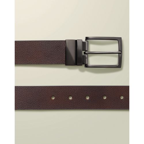 Ceinture Chino Réversible En Cuir - Beige Foncé En Multicolore Pour Homme Par Charles Tyrwhitt