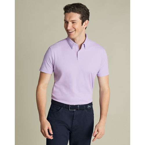 Polo En Jersey - Lilas Foncé Pour Homme Par Charles Tyrwhitt