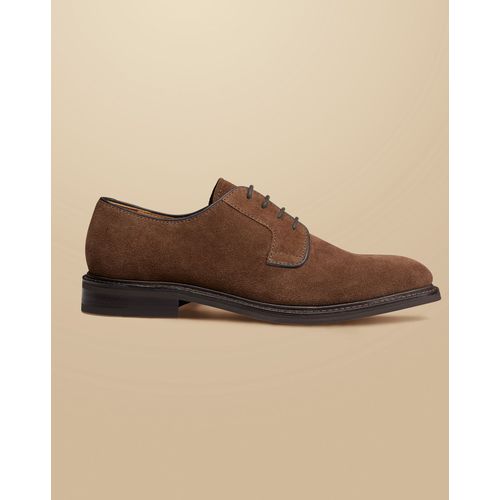 Chaussures Derby En Daim À Semelle En Caoutchouc - Brun Noyer En Multicolore Pour Homme Par Charles Tyrwhitt - 45