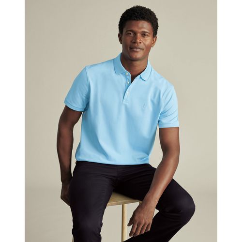 Polo En Piqué - Bleu Clair Pour Homme Par Charles Tyrwhitt