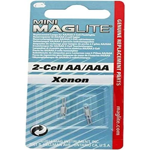 Ershi-Mag-Lite Lot De 2 Ampoules Xenon Pour Mini Aa / Aaal[479]