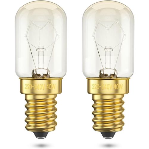 Ershi-Ampoule E14 T22-42w (40, Watts) - 2700k Blanc Chaud - Dimmable - Résistante À 300°C - Pour Four, Réfrigérateur Et Lampe À Se[1