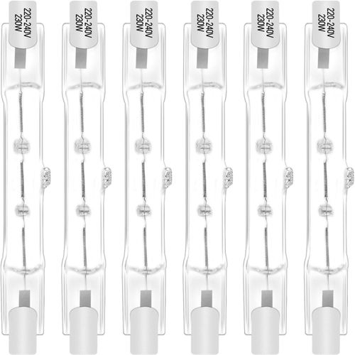 Ershi-Ampoule Halogène R7s 118mm 230w 230v, Ampoule J118 Dimmable Halogene 2800k Blanc Chaud, Convient Pour Les Lampadaires, Les E[7