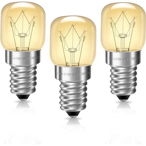 Ershi-E14 Ampoule Four Dimmable, Résistante À 300 Degré, Blanc Chaud 2700k, T22 Petite Vis Edison Pour Micro-Ondes, Lampe À Sel, 3[2