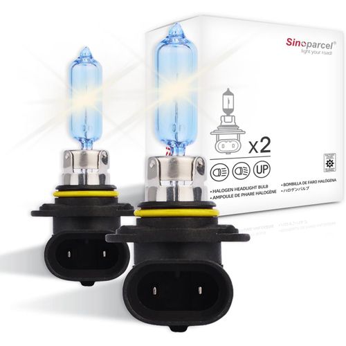 Ershi-Hir2/9012 Ampoule Halogène De Phare, Lampe Jaune Pour Feux De Route Et Croisement Voiture, 3800k 55w Dc 12v, Lot De 2[2982]