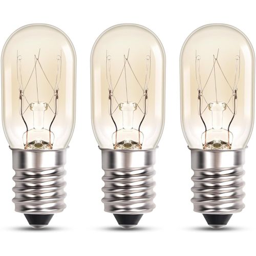 Ershi-E14 15w Ampoules Réfrigérateur Blanc Chaud 2700k, T20 E14 Lampe Four 300 Degrés, Ampoule Lampe De Sel Dimmable 220-240v, Pou[3