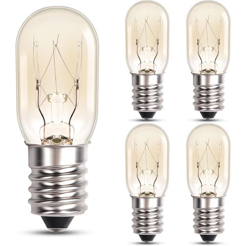 Ershi-E14 15w Ampoules Réfrigérateur Blanc Chaud 2700k, T20 E14 Lampe Four 300 Degrés, Ampoule Lampe De Sel Dimmable 220-240v, Pou[3