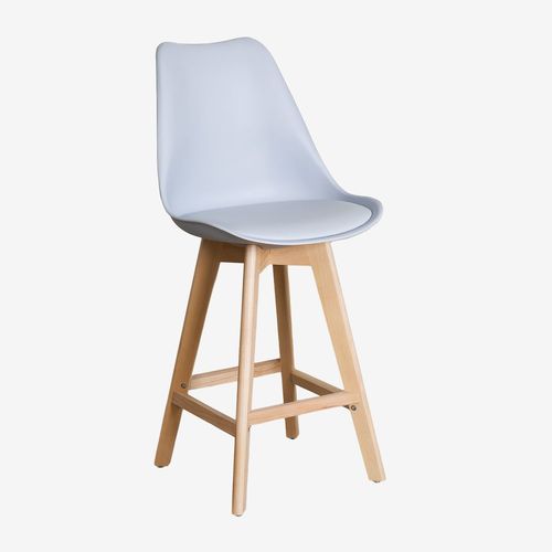 Lot De 2 Tabourets Hauts 67 Cm Nordic Gris Dauphin