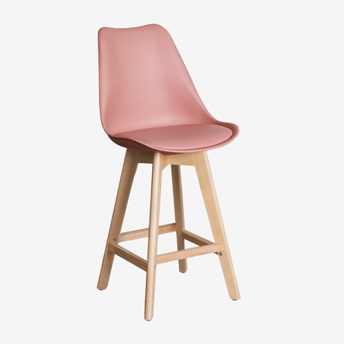 Lot De 2 Tabourets Hauts 67 Cm Nordic Rosé