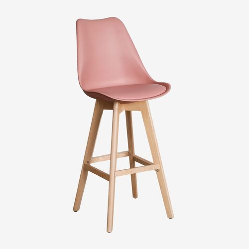Lot De 2 Tabourets Hauts (76 Cm) Nordic Rojo Vino