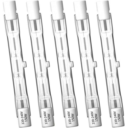ERSHI-R7s 78mm Ampoules Halogènes 150W, 2100lm Blanc Chaud 2800K Ampoule de Type J Dimmable Ampoule Projecteur Linéaire à Double E[4