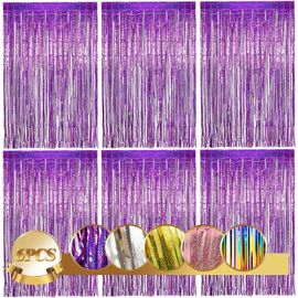 Guirlande Argentée - 1 X 2 M - Rideau à Franges à Paillettes