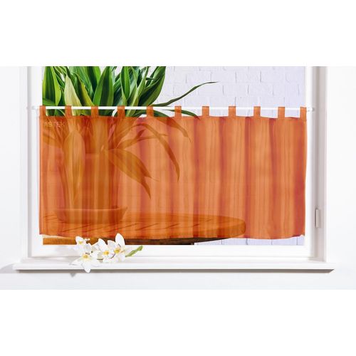 Ershi-Rideau Brise-Bise En Voile Uni 50 X 160, Terre Cuite, 61070[2474]