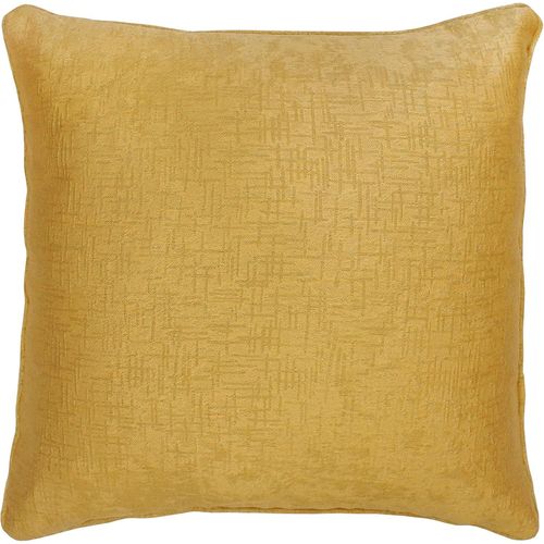 Ershi-Vogue Ocre Rideau À ?illets Doublé Thermique Avec Housse De Coussin 43 X 43 Cm[2234]