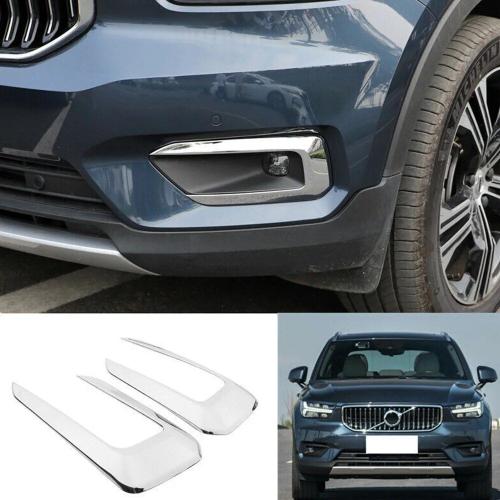 Couvercle De Cadre De Lampe Antibrouillard Avant Chromé, Abs, Garniture De Lampe, Remplacement Direct, Accessoires De Voiture, Volvo Xc40 2018-2022, Le Plus Récent, 1 Pièce