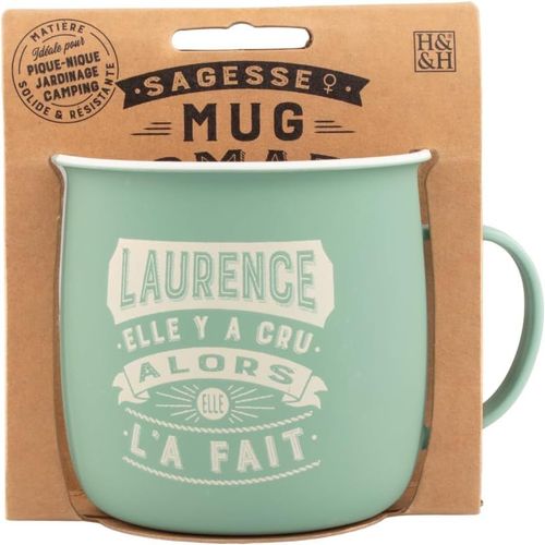 Ershi-Mug Nomade - Mug À Thé Et Café Personnalisé Laurence - Cadeau Pour Femme[104]