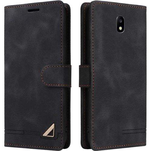 Ershi-Coque Pour Samsung Galaxy J330/J3 2017, Étui De Protection De Portefeuille Antichoc De Fente Pour Carte, Support De Carte À [1