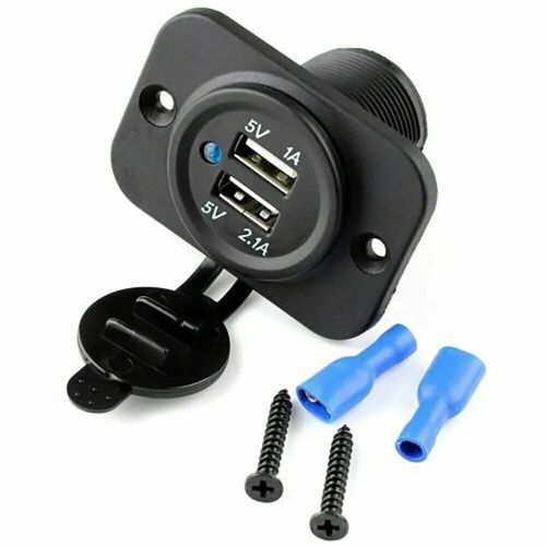 Prise De Remplacement De Cigarette Électrique Universelle Pour Moto, Adaptateur 12v Noir
