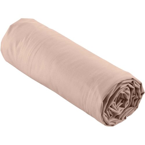 Ershi-Douceur D'intérieur, Drap Housse (90 X 190 Cm) Percaline Nude, Percale De Coton[349]