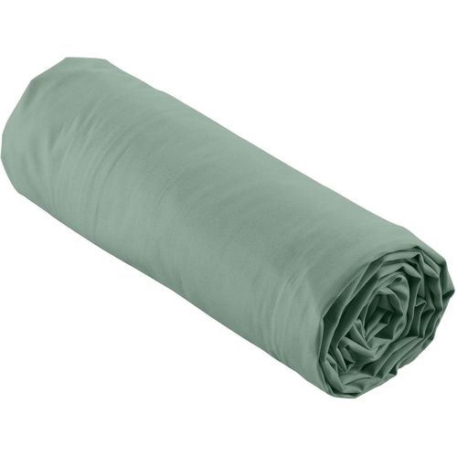 Ershi-Douceur D'intérieur, Drap Housse (140 X 190 Cm) Percaline Tilleul, Percale De Coton[345]