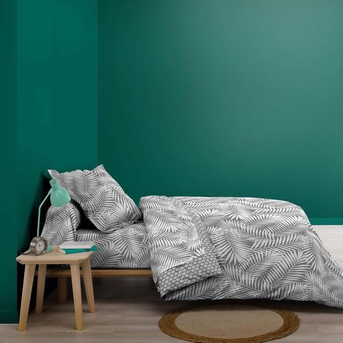 Ershi-Douceur D'intérieur, Housse De Couette (140 X 200 Cm) Botania Gris, 100% Coton[173]