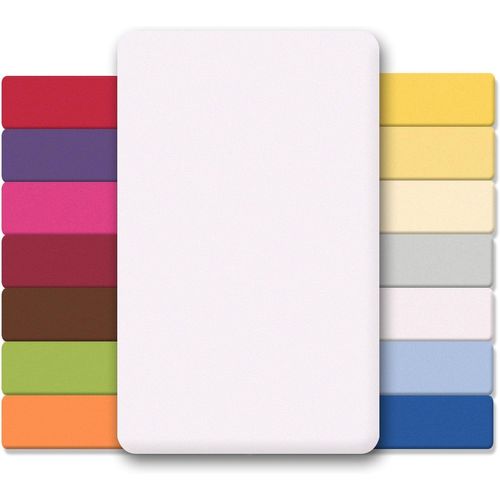 Ershi-Lucina Bébé Enfants Drap-Housse Berceau Lite Enfant Coton 60x120-70x140 Cm Blanc Neige[613]