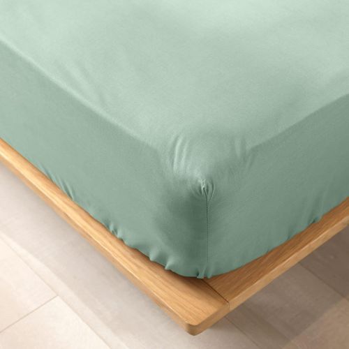 Ershi-Douceur D'intérieur, Drap Housse (140 X 190 Cm) Biolina Sauge, 100% Coton Bio[93]