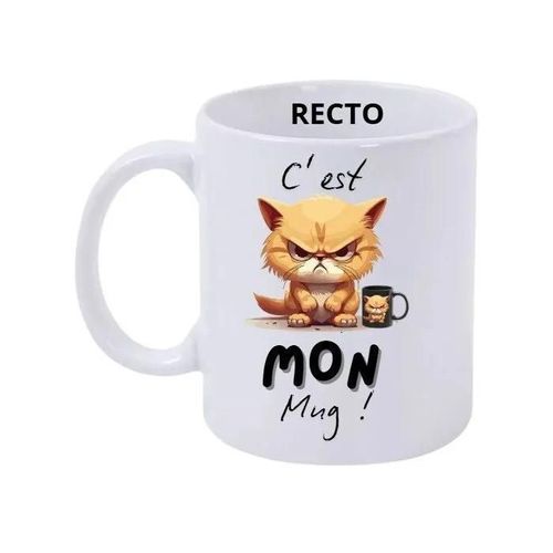 Mug Chat - C'est Mon Mug ! - Céramique - Compatible Micro-Onde, Lave-Vaisselle.