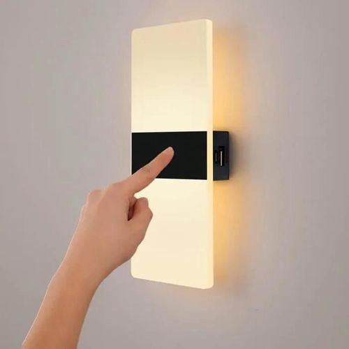 Applique Murale Led Interieur Lampe Murale Magnétique A Pile Sans Fil Avec Interrupteur, Applique À Piles Rechargeable Usb Co[H1425]
