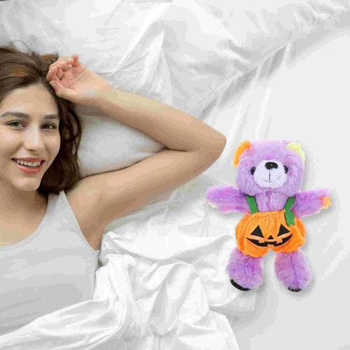 AdTosStuffed Bear Halloween Lovely Toy, Citrouille, Accessoires de décoration, Oreiller moelleux, ix