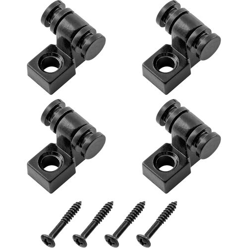 Anwxai-Guides Cordes Rouleau Roller String Guides Trees Pour Guitare Électrique Fender Strat Tele,Noir(Pack De 4)