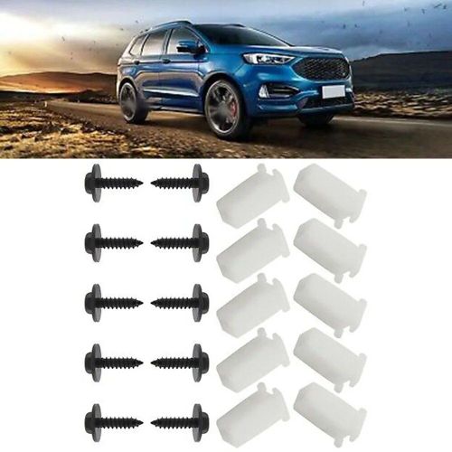 20x Vis À Écrou En Plastique Noir Et Blanc, Pour Ford Fiesta St150, Clip D'oeillet De Pare-Choc Avant En Transit