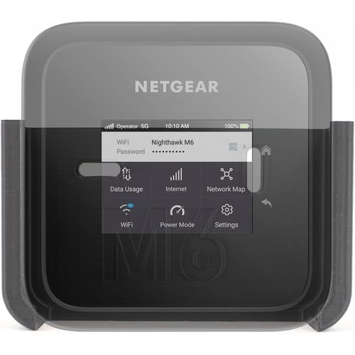 anwxai-| Fixation Murale Stable Pour Routeur Netgear | Avec 2 Vis Et 2 Chevilles | En Plastique Biodégradable | Avec Montage Facile(M6)